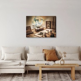 Obraz - cestovateľský stôl (70x50 cm)