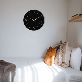 Nástenné hodiny Trevwela, Black, 48 x 48 cm cm