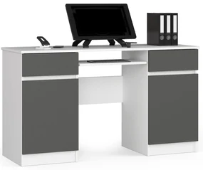 PC stolík Aranandose (biela + grafit). Vlastná spoľahlivá doprava až k Vám domov. 1117079