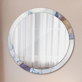Okrúhle ozdobné zrkadlo Abstraktné tekuté umenie fi 100 cm