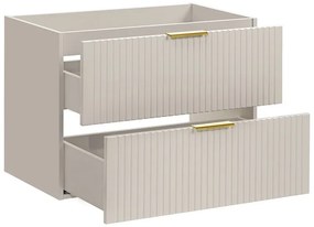 Koupelnová sestava Adele Cashmere se skříňkami a umyvadlem 80 cm kašmírová
