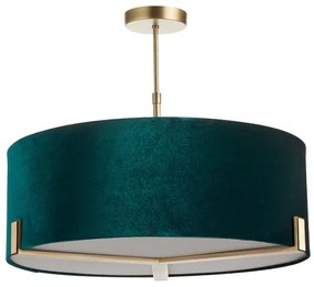 Endon 95839 - Luster na tyči HAYFIELD 3xE27/40W/230V mosadz/zelená