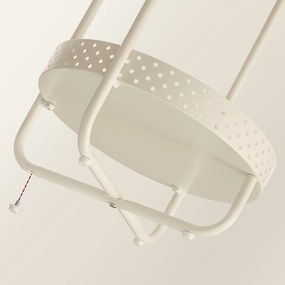 Odkladací stolík E1015 CRM, krémová