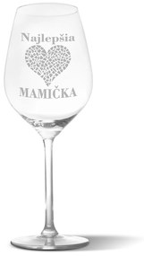 Sablio Pohár na víno Najlepšia mamička: 49 cl