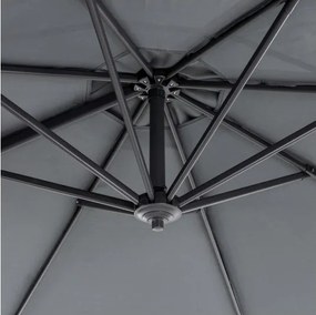 MI Záhradný slnečník 3,5M KAZUAR grafitový