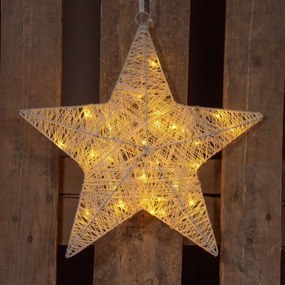 Nexos 28302 Vianočná dekorácia - vianočná hviezda - 35 cm, 30 LED diód
