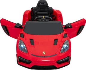 Elektrické autíčko Porsche Spyder RS 718 MP4 červené