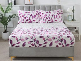 XPOSE® Mikroplyšová plachta IVANKA Exclusive - fialová 90x200 cm