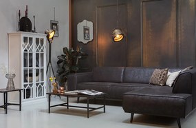 BePureHome Statement zamatová rohová sedačka - Zlatá, Ľavá