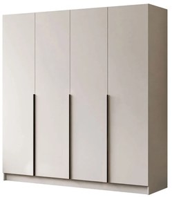 ŠATNÍKOVÁ SKRIŇA BLANCA KAŠMÍR 4D ČIERNE ÚCHYTKY