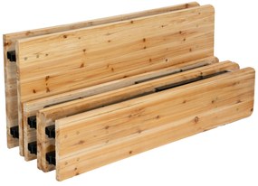 Sada zahradního nábytku LAGER z masivu hnědá