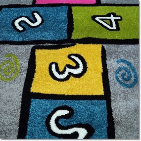 Dekorstudio Detský koberec KIDS - Sivá škôlka Rozmer koberca: 140x190cm