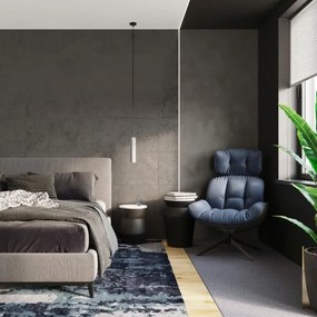 Sollux SL.0655 - Luster na lanku LUVO 3xGU10/40W/230V betón/čierna