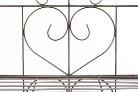 Kovová polica regál Lenja - Bronzová