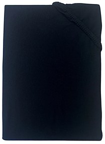 Posteľná plachta jersey čierna TiaHome - 90x200cm