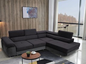 Rohová sedacia súprava Ascend L (sivá + sivá) (P). Akcia -20%. Vlastná spoľahlivá doprava až k Vám domov. 1056907