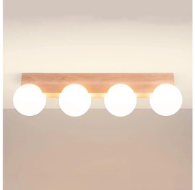 Sollux SL.1685 - Stropné svietidlo BULBO 4xG9/8W/230V buk/biela