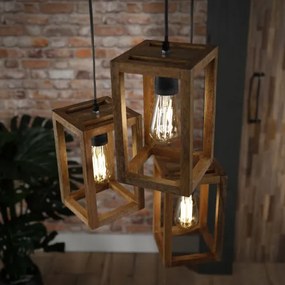 Luster 82-73 3 x Wooden mango frame  - Komfort-nábytok