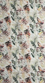 ZÁHRADNÝ VODEODOLNÝ ZÁVES NA PÚTKACH GARDEN 155X200 CM KVETY