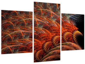 Obraz - Abstraktná imitácia peria (90x60 cm)