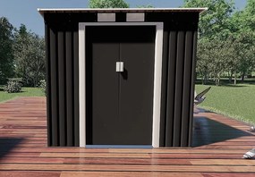 Záhradný domček plocha 201 x 121 cm (šedá)