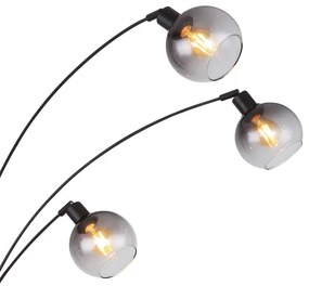 Globo 58228NBS - Stojacia lampa SEYMOUR 5xE27/40W/230V dymová
