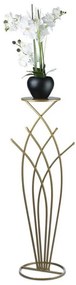 HowHomely Stojan na kvety SWAN 100x22,5 cm zlatá 10-1611-zloty