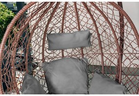 Hnedé závesné kreslo KOKON