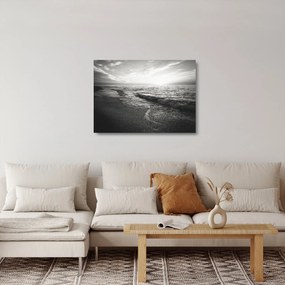 Sklenený obraz - Na brehu mora (70x50 cm)