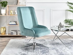 Kreslo Bilibo (tyrkysová + chrómová). Vlastná spoľahlivá doprava až k Vám domov. 1109887