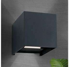 Orion AL 11-1192 - LED vonkajšie nástenné svietidlo CUBE 2xLED/3W/230V IP54 antr