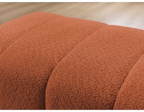 Terakotová podnožka z textílie buklé Annecy – Bobochic Paris