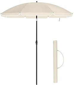 Záhradný naklápací slnečník SOMBRILLA 160 cm, béžový