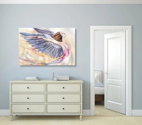 Obraz slobodný anjel s fialovými krídlami Varianta: 120x80