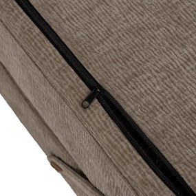 Béžové rozkladacie ženilkové kreslo – Ixia