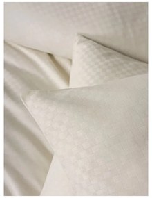 Béžové obliečky na dvojlôžko/predĺžené z bavlny Renforcé 240x220 cm Checkered – Mila Home Luxury