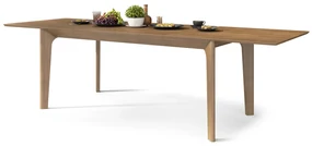 BARI Dub Orechový (karamelový) 180x90 cm (+2 vložky 45 cm) - DREVENÝ STÔL V JAPANDI/ŠKANDINÁVSKOM ŠTÝLE, ROZKLADACÍ DO 270 cm!