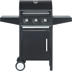 CH Záhradný plynový gril s 3 horákmi 8,1 kW - čierna