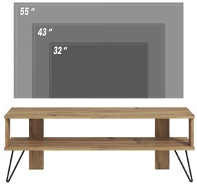 TV stolík/skrinka Dual (dub). Vlastná spoľahlivá doprava až k Vám domov. 1107983