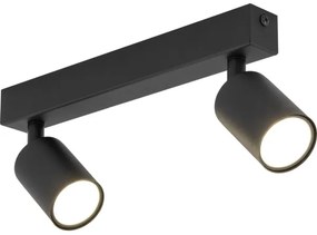 Bodové svietidlo NEX 2xGU10/10W/230V čierna