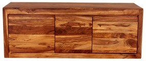 TV stolík Tina s úložným priestorom 140x60x45 indický masív palisander Svetlomedová