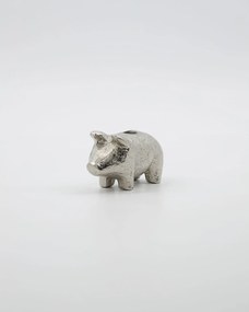 House Doctor Kovový svietnik Pig Antique Silver
