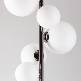 Brilagi - LED stojacia lampa MILLA 7xG9/3W/230V čierny chróm/biela