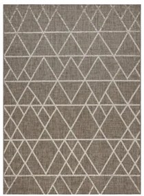 Koberec Šnúrkový SIZAL FLOORLUX 20508 taupe / champagne Trojuholníky