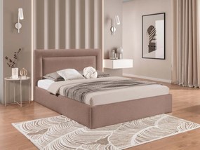 Čalúnená posteľ s úložným priestorom Enserio, Rozmer postele: 160x200, Dostupné poťahy: Coral 45