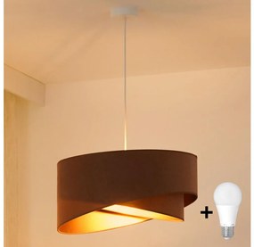 Brilagi - LED Luster na lanku LYRA 1xE27/15W/230V hnedá/zlatá