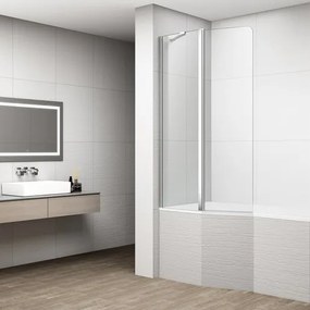 Polysan Rota vaňová zástena 150x90 cm chróm FA920