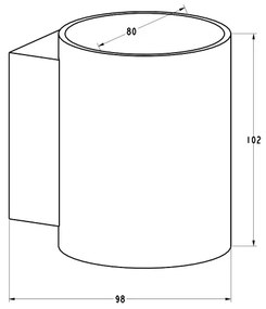 Zuma Line 91060-N - Nástenné svietidlo SOLA WL 1xG9/40W/230V biela