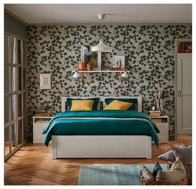 IKEA SONGESAND Rám postele biely/Luroy 160x200 cm manželská