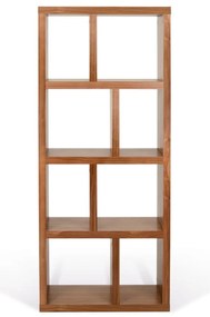 Hnedá knižnica v dekore orecha 70x159 cm Berlin – TemaHome